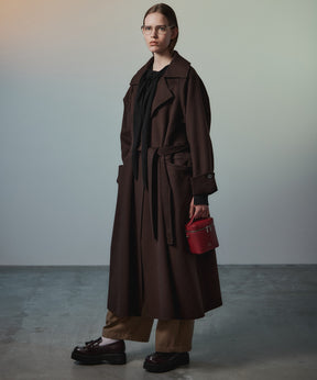 【26AUTUMN PRE-ORDER】Cashmere Blend Double-Face Gown Coat