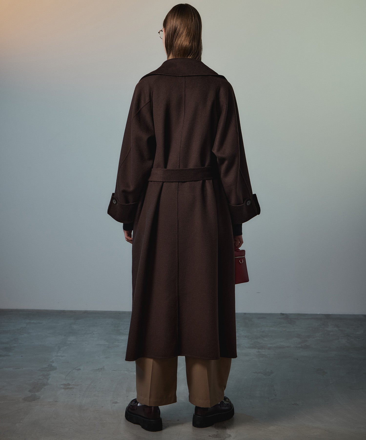【26AUTUMN PRE-ORDER】Cashmere Blend Double-Face Gown Coat
