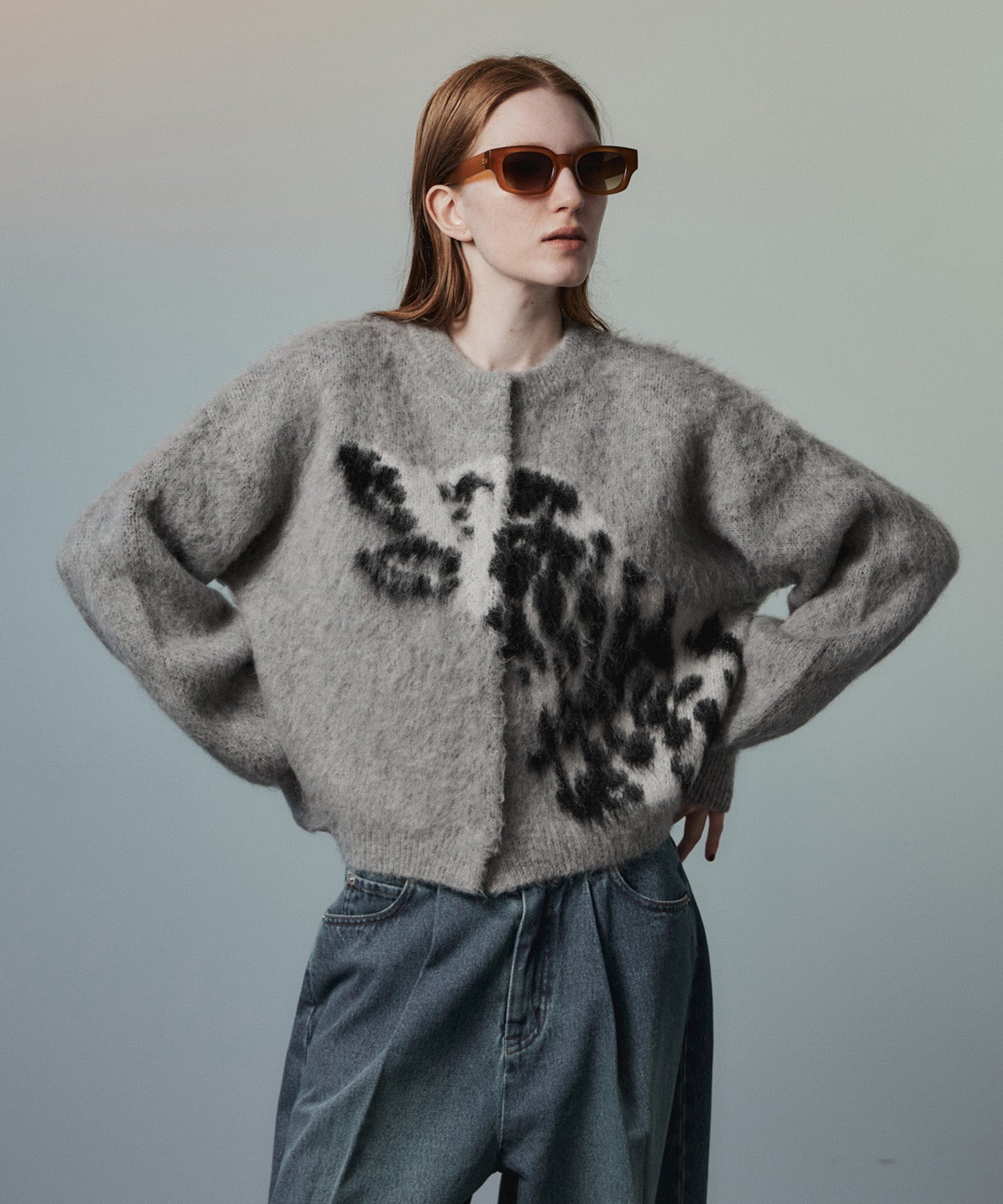 26AUTUMN PRE-ORDER】Dalmatian Knit Cardigan