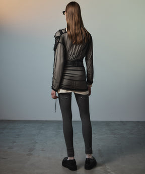 【26AUTUMN PRE-ORDER】Sheer Layered Drape Top