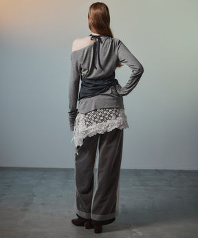 【26AUTUMN PRE-ORDER】Multi-Way Lace Wrap Skirt