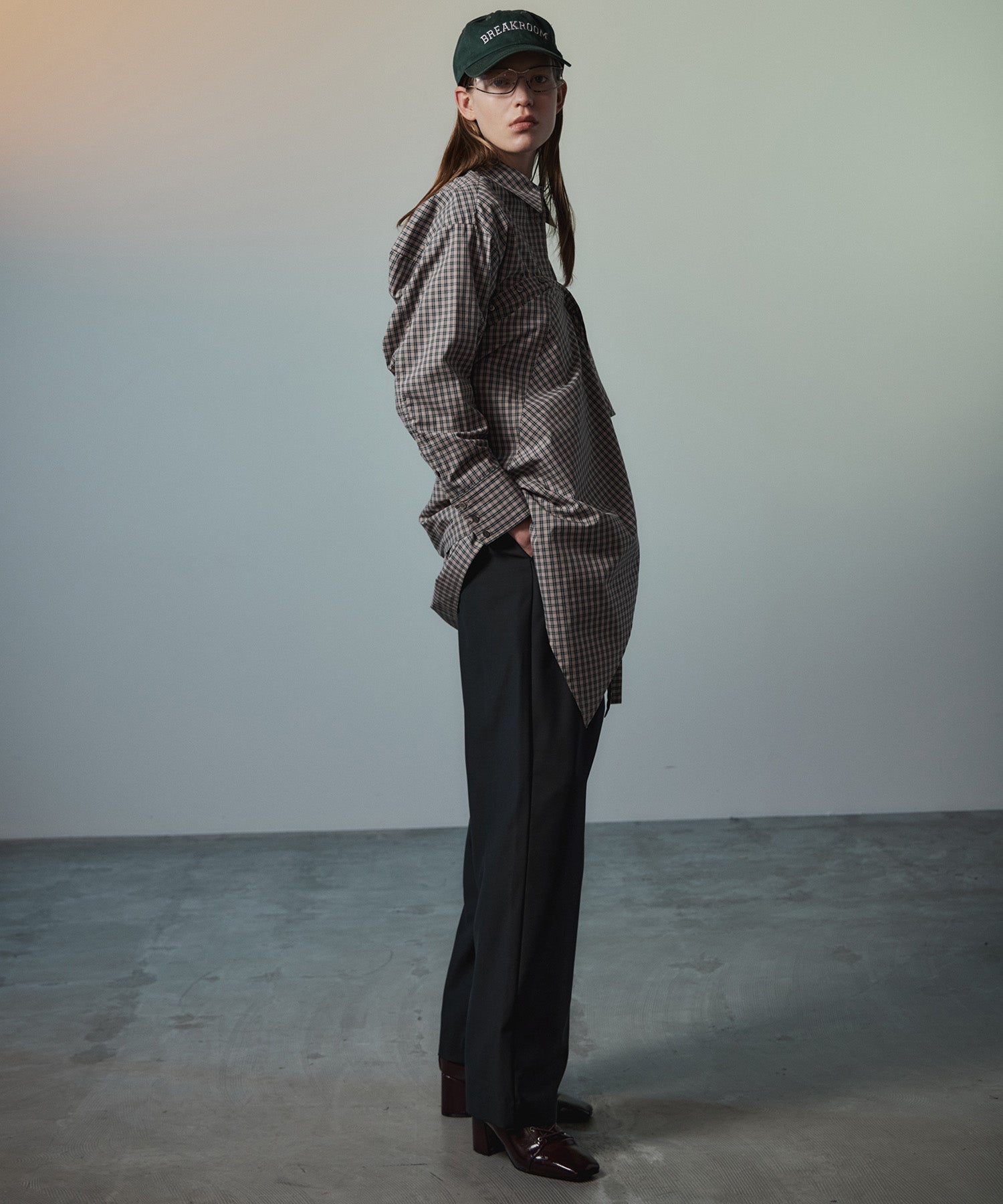 【26AUTUMN PRE-ORDER】Multi-Apron Oversized Check Shirt