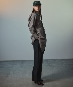 【26AUTUMN PRE-ORDER】Multi-Apron Oversized Check Shirt