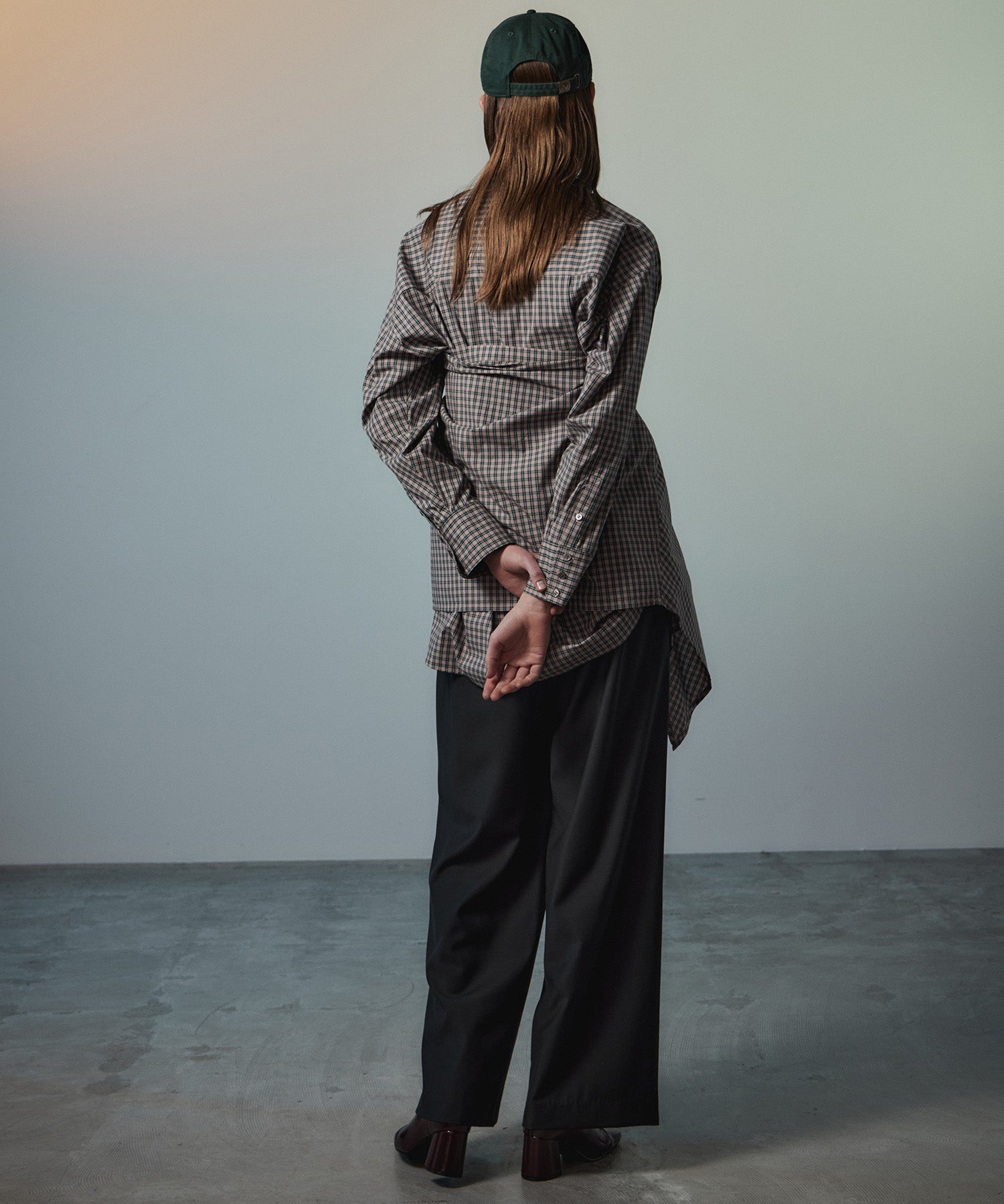 【26AUTUMN PRE-ORDER】Multi-Apron Oversized Check Shirt
