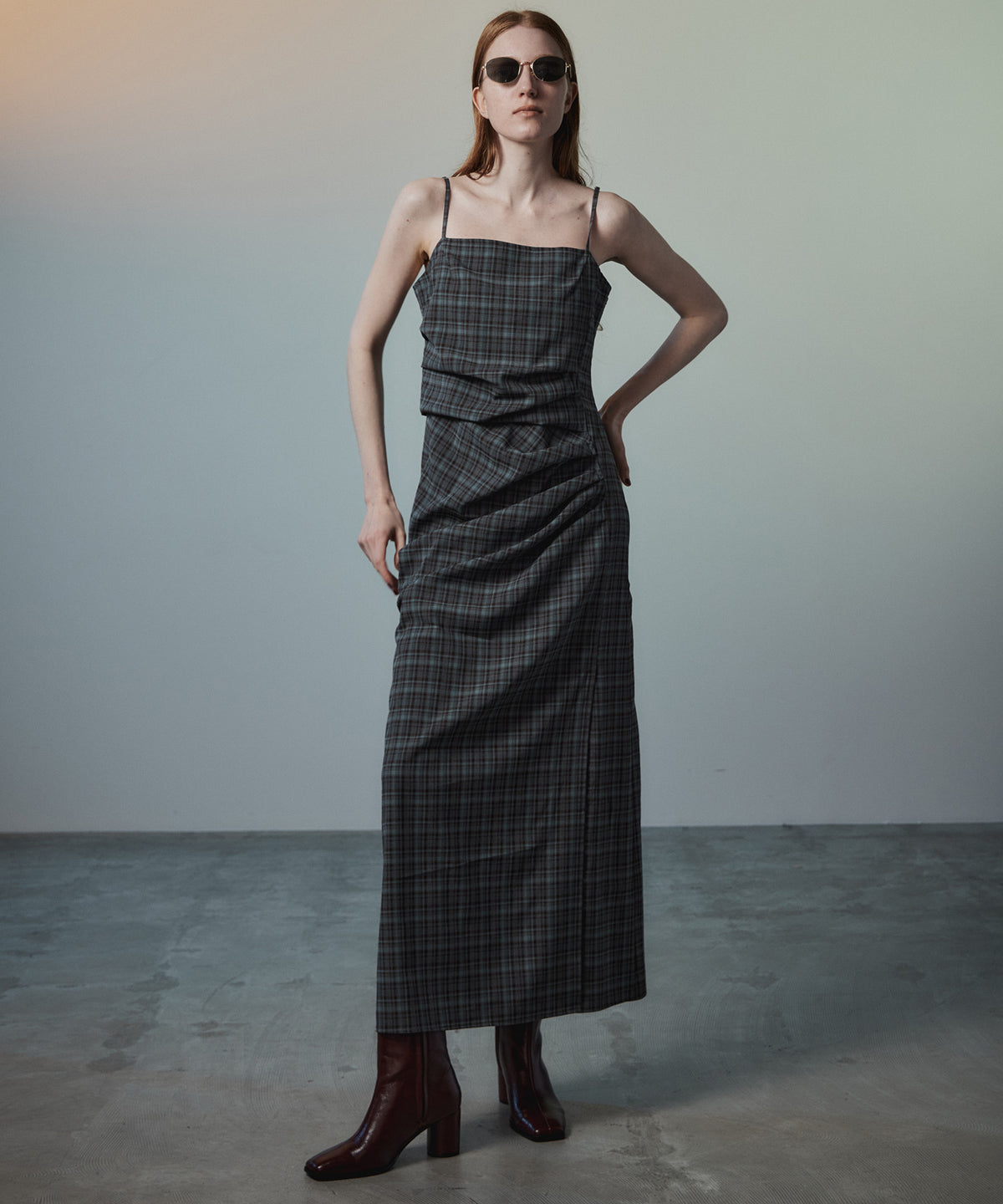 【26AUTUMN PRE-ORDER】Drape Dress with Babushka