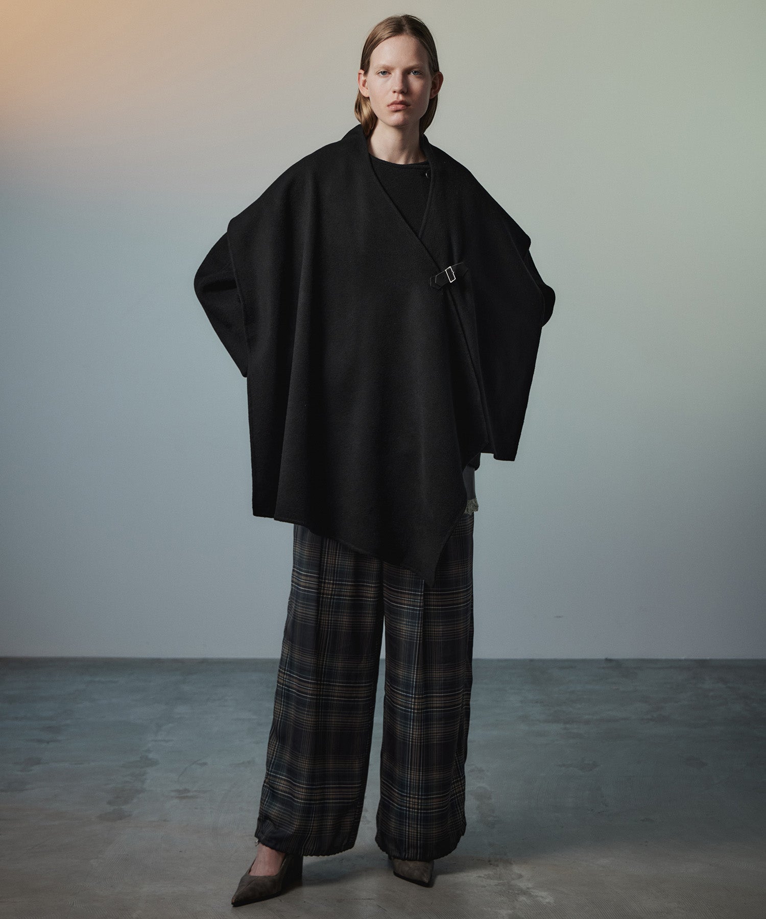 【26AUTUMN PRE-ORDER】2WAY Scarf Middle Coat