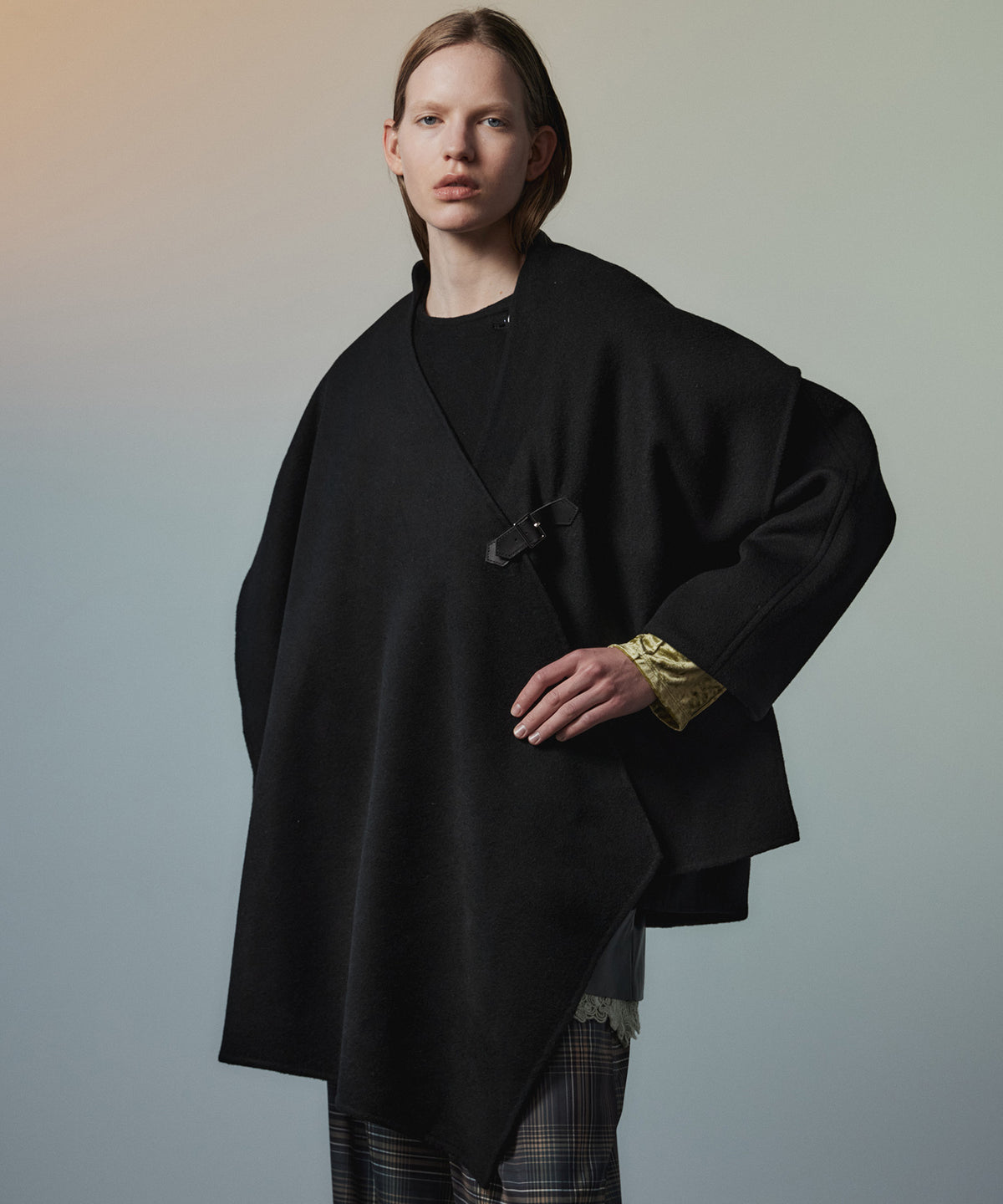 【26AUTUMN PRE-ORDER】2WAY Scarf Middle Coat