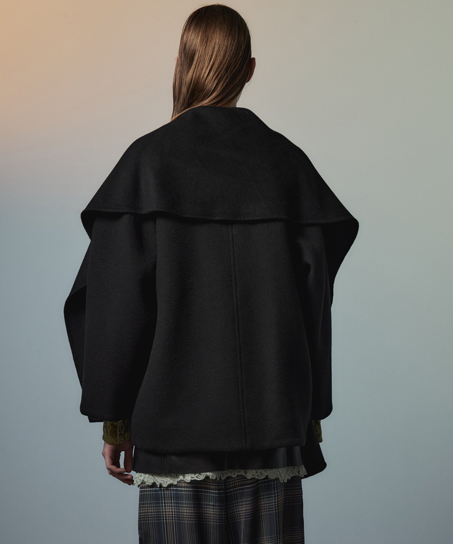 【26AUTUMN PRE-ORDER】2WAY Scarf Middle Coat