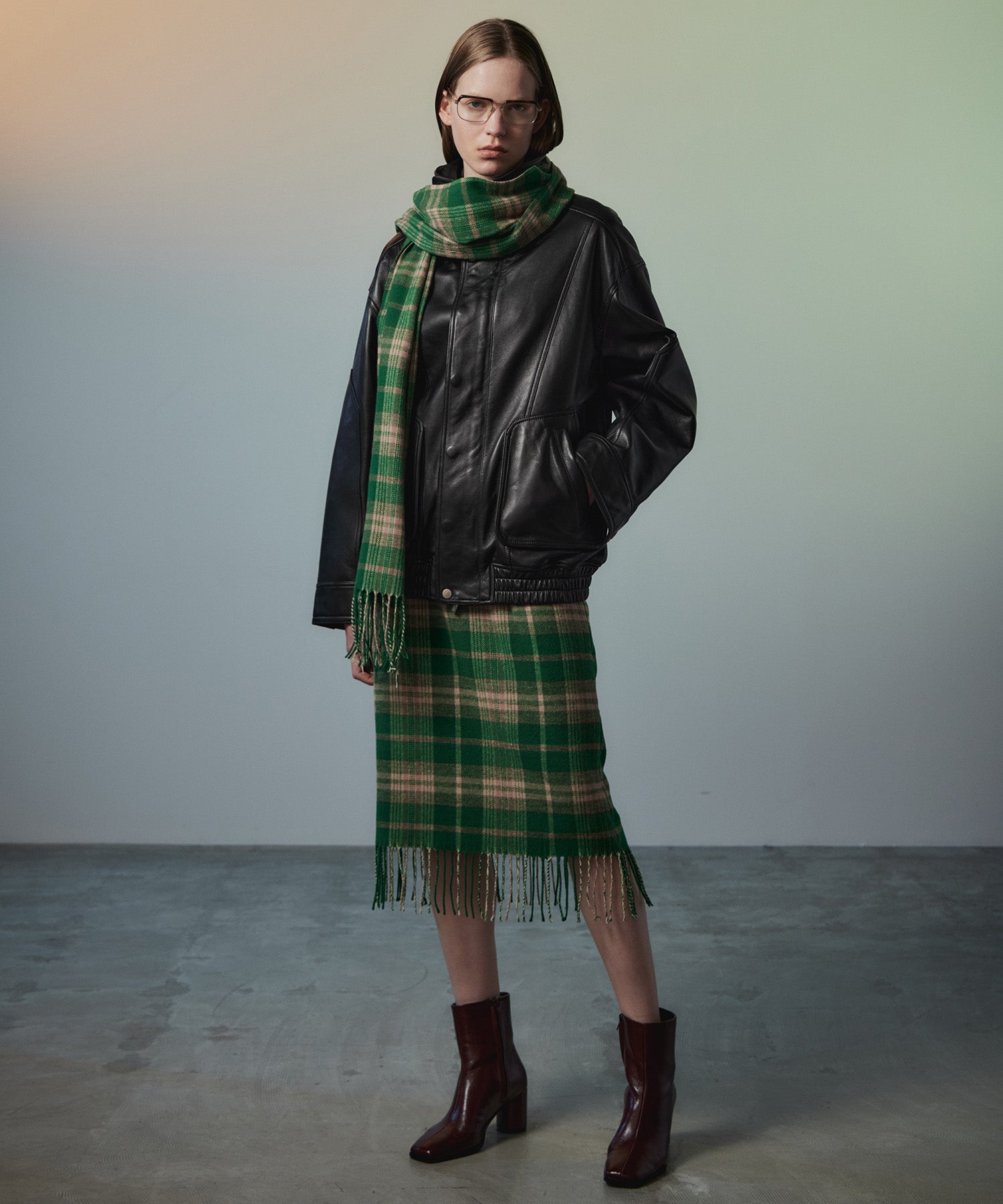 【26AUTUMN PRE-ORDER】Check Scarf