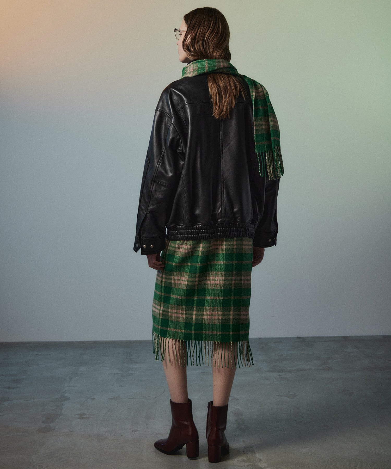 【26AUTUMN PRE-ORDER】Sheep Leather Swing Top Blouson