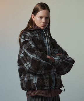 【26AUTUMN PRE-ORDER】Flower Embroidery Boa Blouson