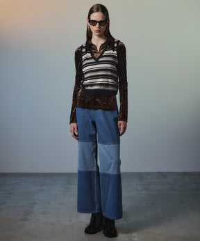 【26AUTUMN PRE-ORDER】Multi-Border Knit Vest