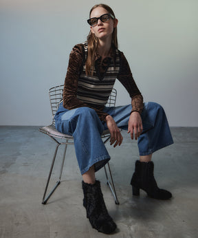 【26AUTUMN PRE-ORDER】Multi-Border Knit Vest