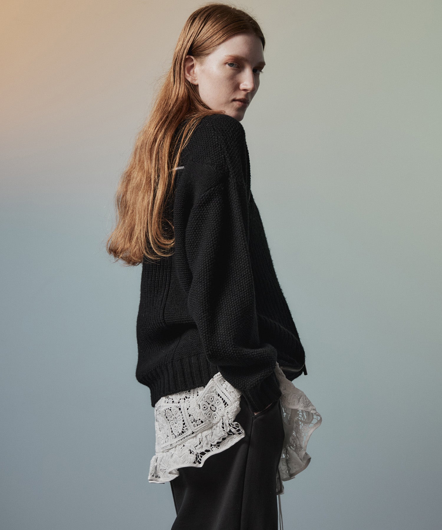 【26AUTUMN PRE-ORDER】Lace Apron Tunic