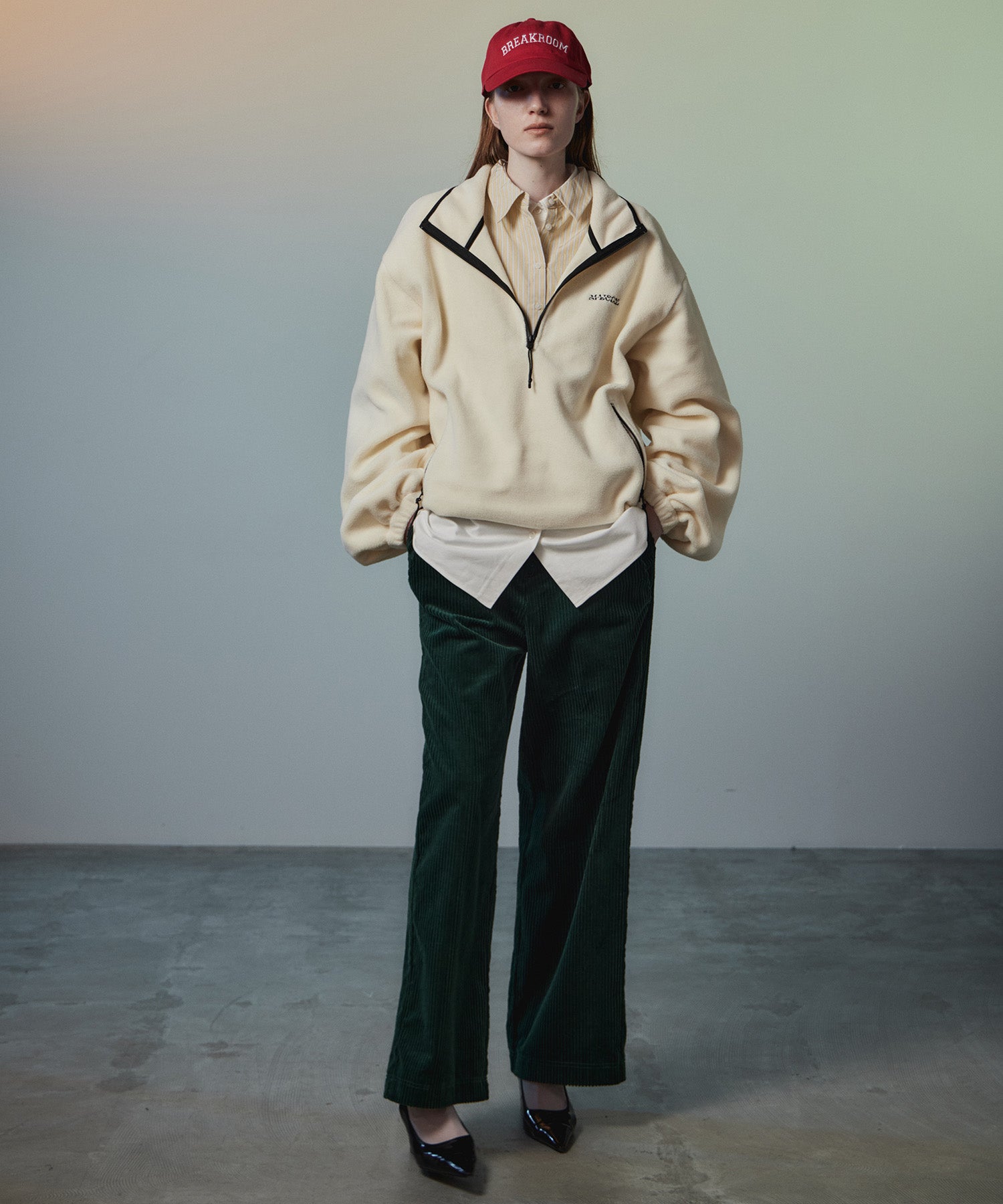 【26AUTUMN PRE-ORDER】Half-Zip Fleece Top
