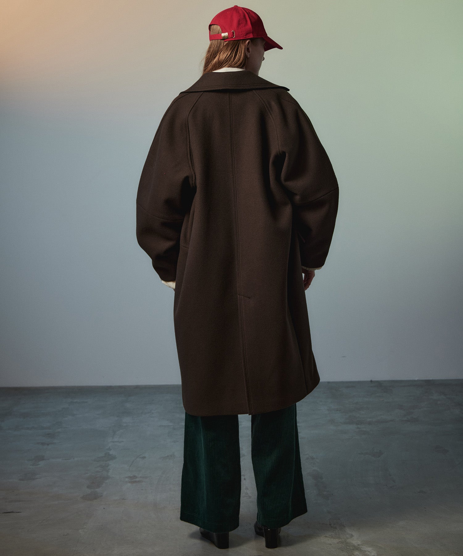 【26AUTUMN PRE-ORDER】Super 140 Balloon Sleeve Wool Long Coat