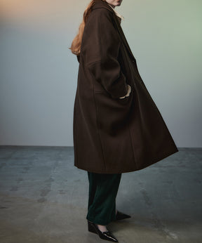 【26AUTUMN PRE-ORDER】Super 140 Balloon Sleeve Wool Long Coat