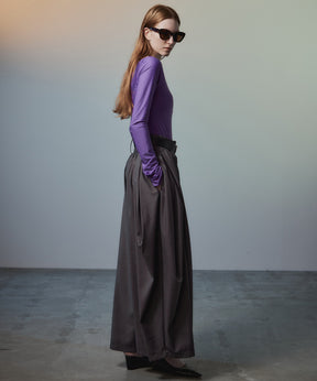 【26AUTUMN PRE-ORDER】Open-Neck Bodysuit