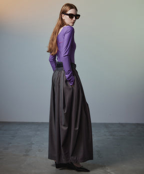 【26AUTUMN PRE-ORDER】Open-Neck Bodysuit