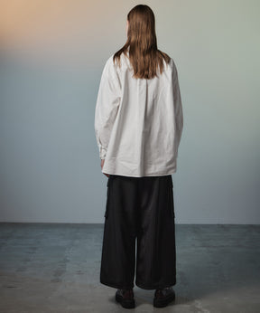 【26AUTUMN PRE-ORDER】Frill Oxford Overshirt