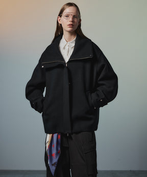【26AUTUMN PRE-ORDER】Oversized High-Neck Midi Coat
