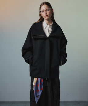 【26AUTUMN PRE-ORDER】Oversized High-Neck Midi Coat
