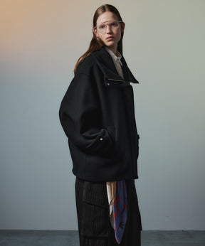 【26AUTUMN PRE-ORDER】Oversized High-Neck Midi Coat