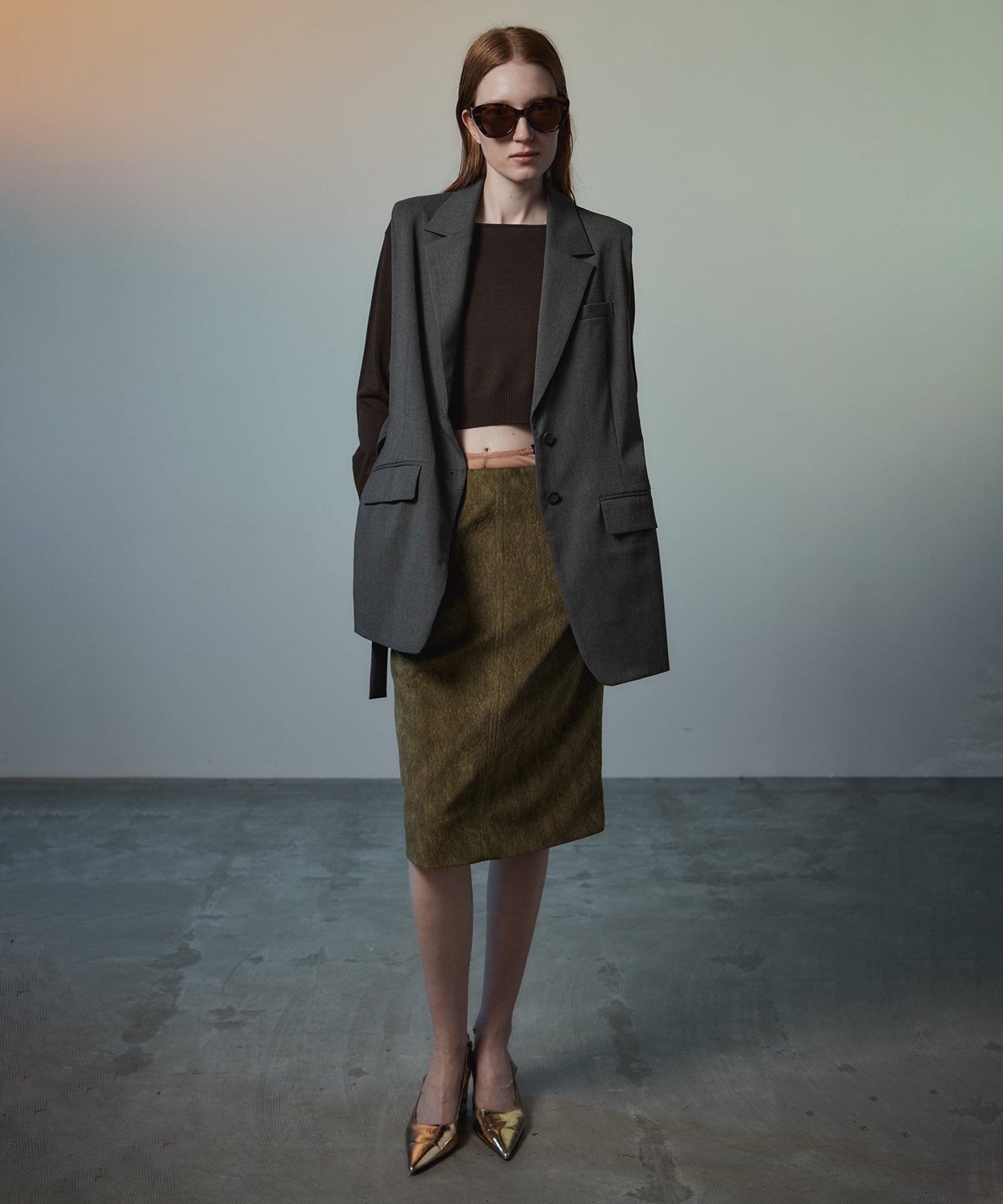 【26AUTUMN PRE-ORDER】Belted Side-Open Vest