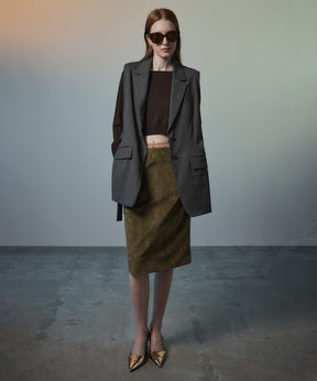 【26AUTUMN PRE-ORDER】Belted Side-Open Vest