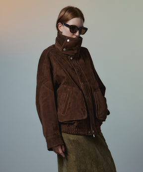 【26AUTUMN PRE-ORDER】Goat Suede Swing Top Blouson