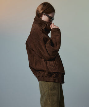 【26AUTUMN PRE-ORDER】Goat Suede Swing Top Blouson
