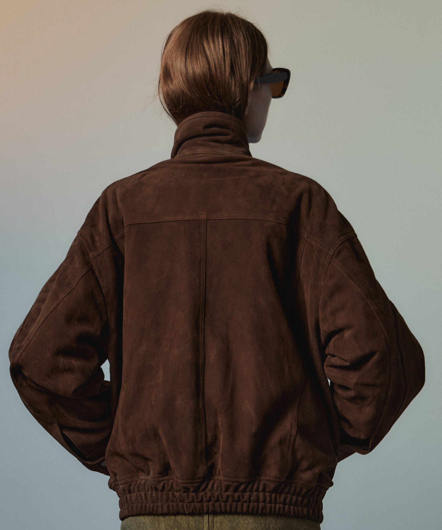 【26AUTUMN PRE-ORDER】Goat Suede Swing Top Blouson