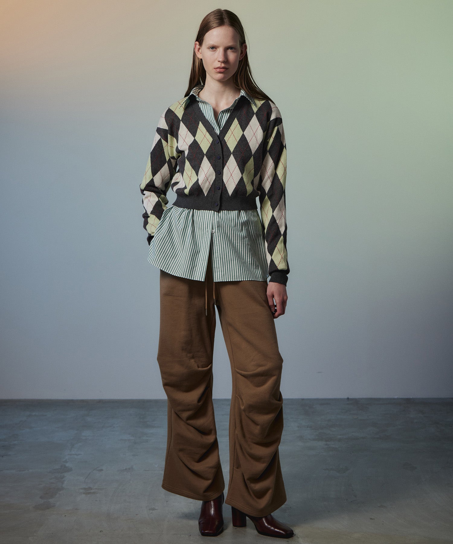 【26AUTUMN PRE-ORDER】Argyle Cardigan