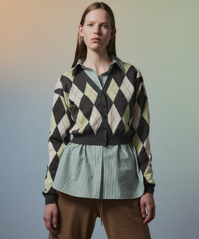 【26AUTUMN PRE-ORDER】Argyle Cardigan