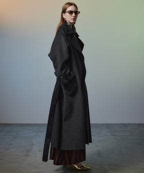【26AUTUMN PRE-ORDER】Cashmere Blend Double-Face Gown Coat