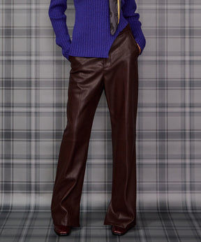 【26AUTUMN PRE-ORDER】Straight Vegan Leather Pants