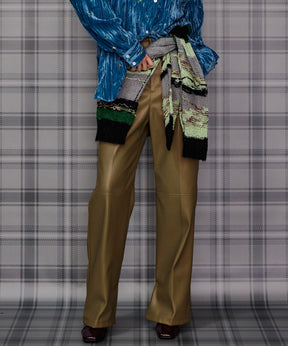 【26AUTUMN PRE-ORDER】Straight Vegan Leather Pants