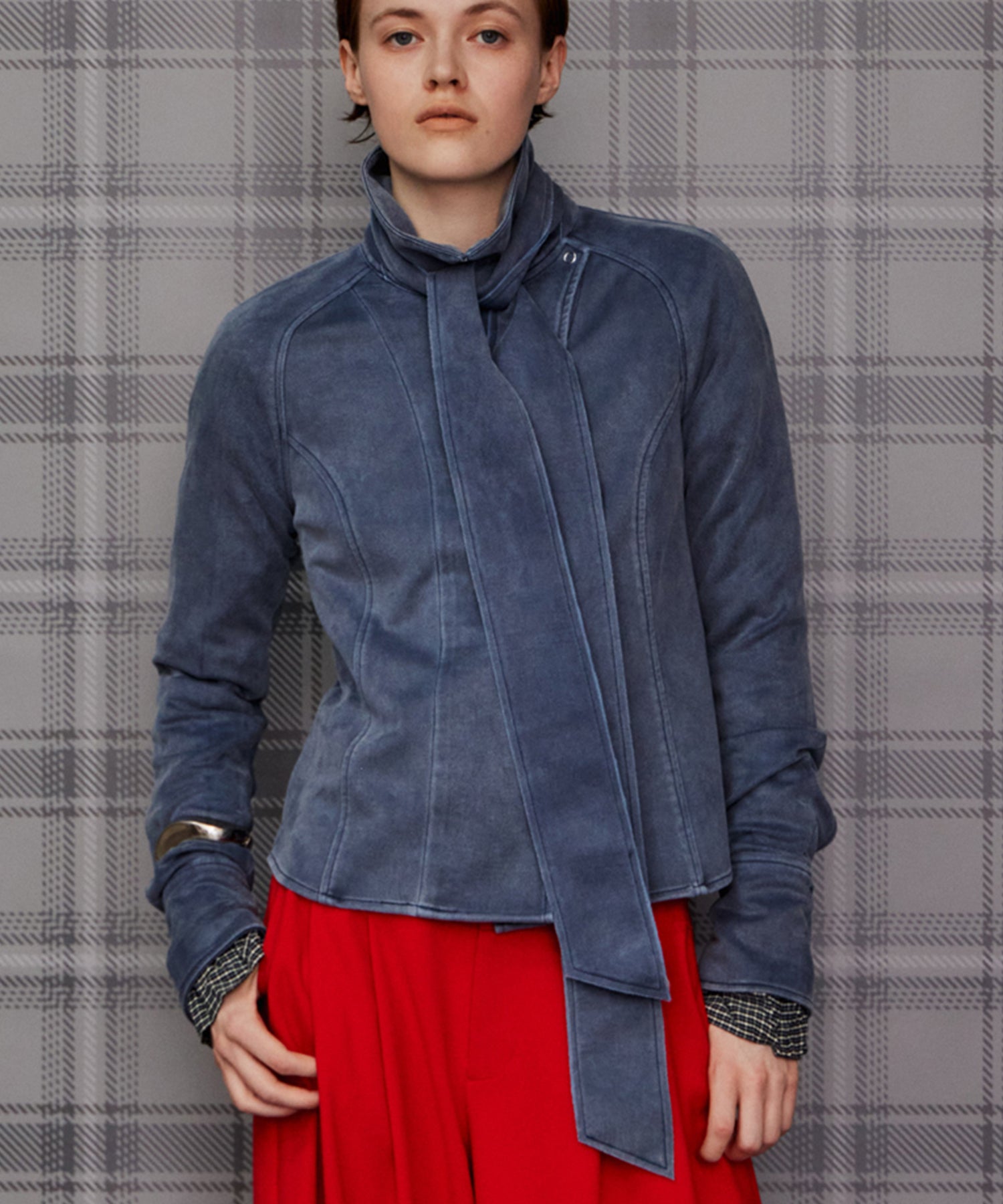 【26AUTUMN PRE-ORDER】Bio-Wash Slim Shirt with Tie