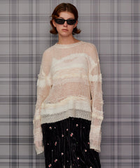 【PRE-ORDER】Multi-Border Sheer Knit