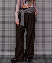 Super140's Wool Satin Slacks