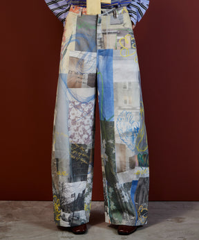 【26AUTUMN PRE-ORDER】Collage Drawing Pants