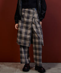 Zipper Skirt Set Pants