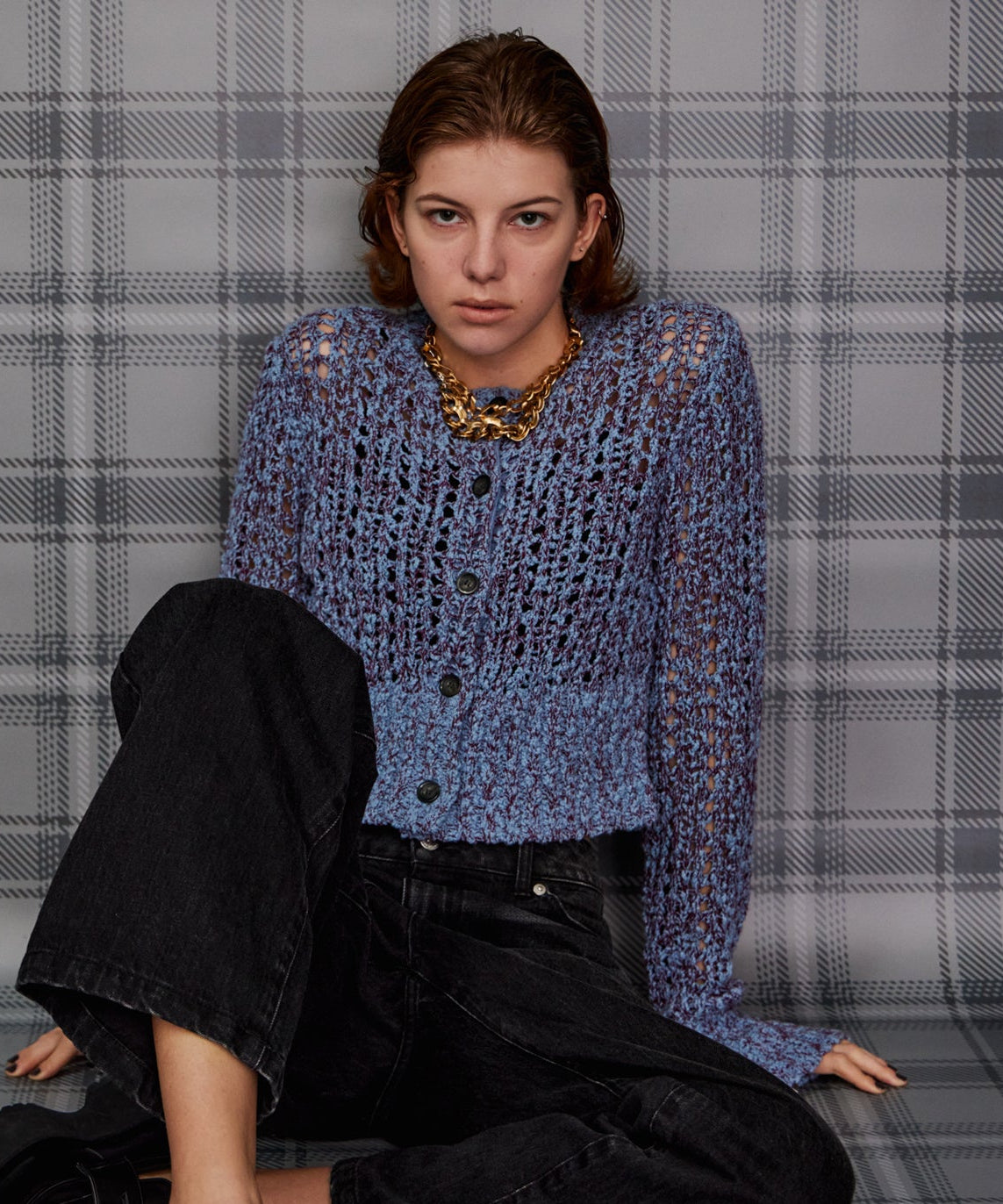 【26AUTUMN PRE-ORDER】Mesh Slub Compact Cardigan