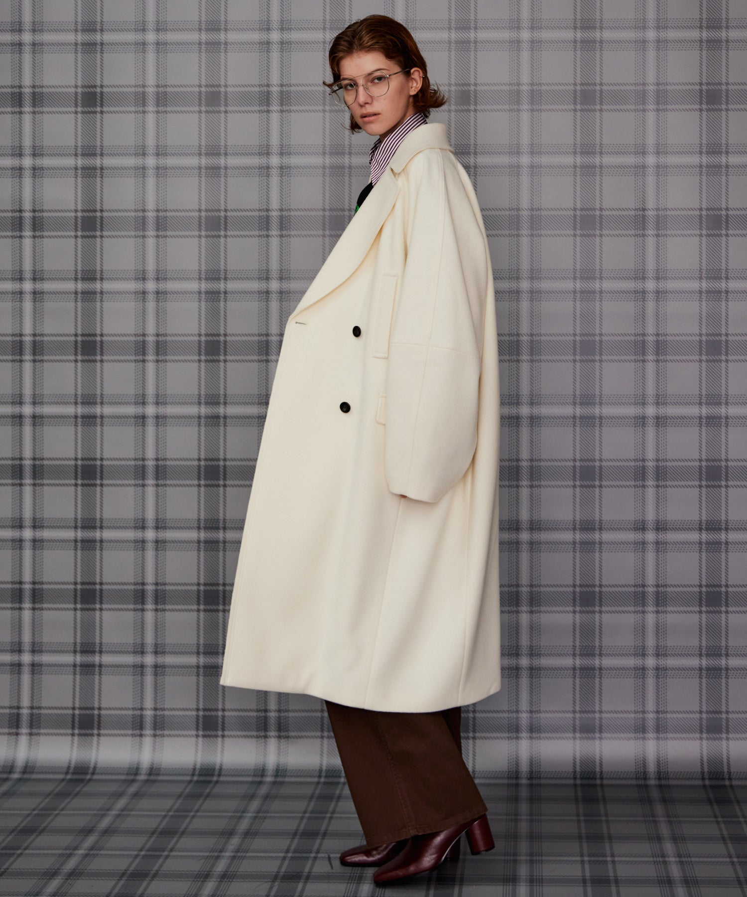 【26AUTUMN PRE-ORDER】Super 140 Balloon Sleeve Wool Long Coat