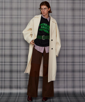 【26AUTUMN PRE-ORDER】Super 140 Balloon Sleeve Wool Long Coat