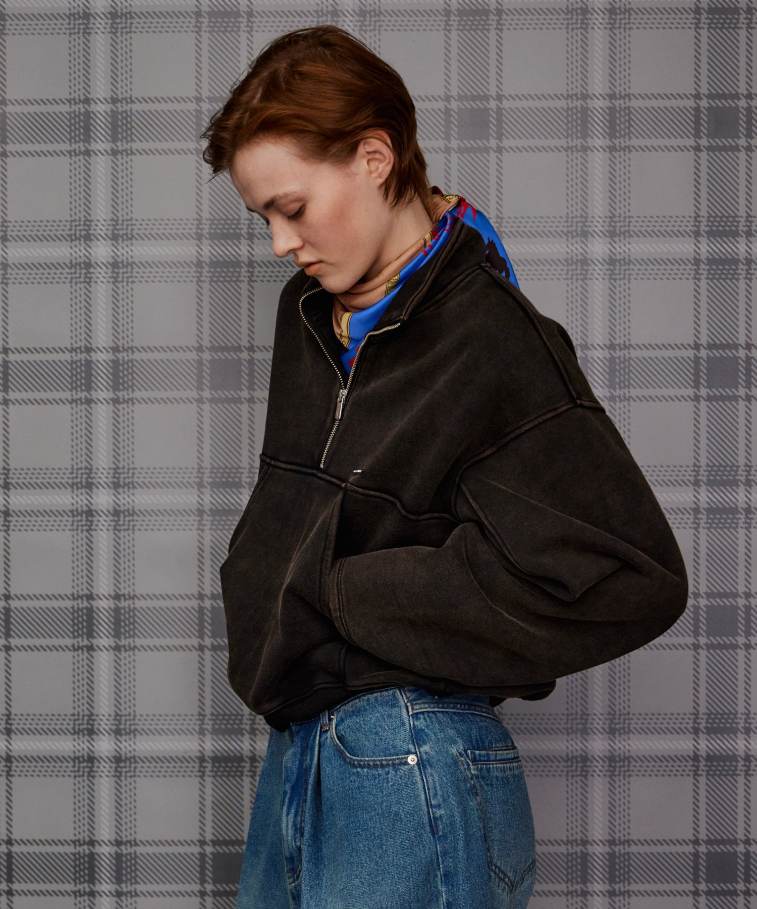 【26AUTUMN PRE-ORDER】Short Half-Zip Sweatshirt