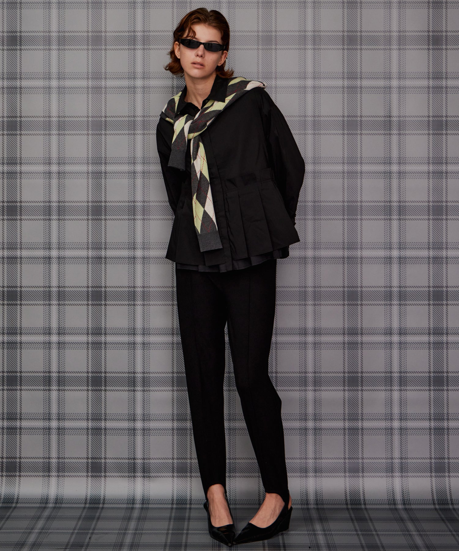 【26AUTUMN PRE-ORDER】Pintuck Stretch Stirrup Pants