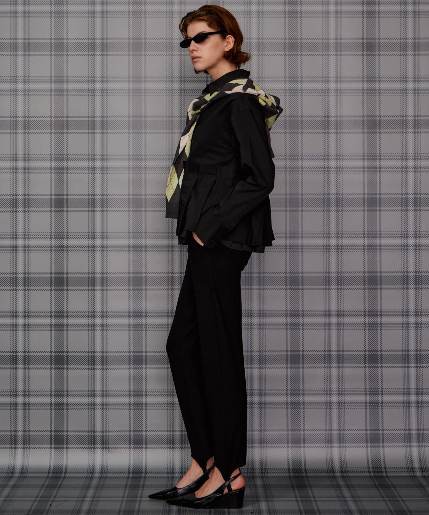 【26AUTUMN PRE-ORDER】Tuck Pleated Peplum Shirt