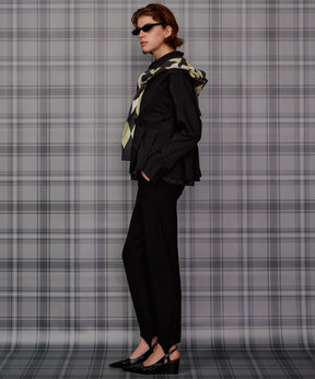 【26AUTUMN PRE-ORDER】Tuck Pleated Peplum Shirt