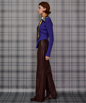 【26AUTUMN PRE-ORDER】Straight Vegan Leather Pants